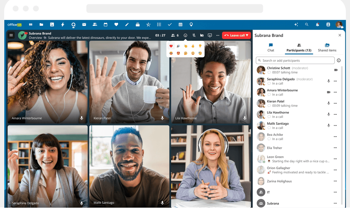 EU Meetings screenshot
